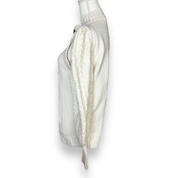 Design History Cut Out Sleeve Soft Cozy Sweater M NWT - Picture 3 of 5